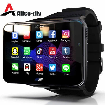 2.88" Larger Screen 4G Smart Watch Android 9.0 4GB+64GB Heart Rate Monitor B2AD - Image 1 of 4