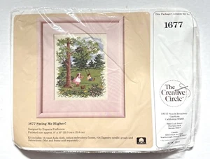 Creative Circle “¡Swing Me Higher!” Kit Punto de Cruz #1677 De Colección 1987 SELLADO - Imagen 1 de 8