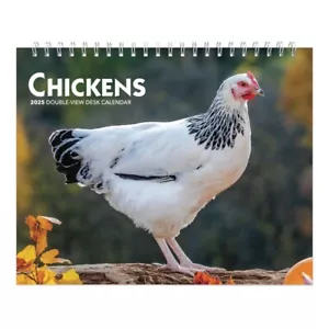 Polli | 2025 Calendario da Scrivania 7,5 x 6 Pollici Mensile Doppia Vista Cavalletto - Foto 1 di 2