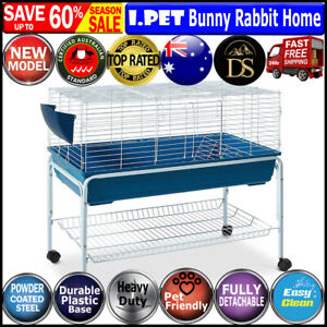 i.Pet Rabbit Cage Hutch Pet Cages Indoor Bunny Hamster Enclosure Carrier Metal