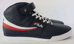 Men's Fila Vulc 13 Hi-Top Blue Sneakers Shoes Blue White Red Size 12 - Picture 1 of 10