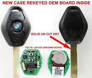 BMW REMOTE UNCUT KEY BLADE FOB OEM BOARD KEYLESS LX8FZV 315 MHz LX8 FZV - Bild 1 von 2