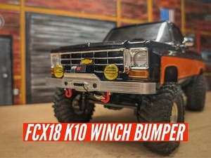 FMS FCX18 K10 Functional Winch Bumper Kit & Mount for Servo Winch McCue RC - Picture 1 of 15