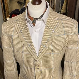 Chaqueta Blazer Traje de Campo Atrevido Cuadros Tweed Seda 40R DAKS De Colección Para Hombres - Imagen 1 de 12