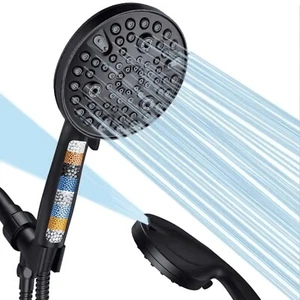 Filtered Shower Head 10 Functions with Handheld, High Pressure Luxury Matte B... - Picture 1 of 6