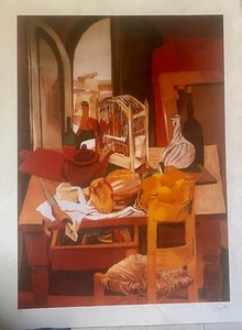 GUTTUSO - "interno" - Copia da originale. Firmata e numerata P.A. - Foto 1 di 3