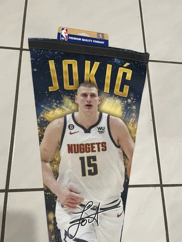 Nikola Jokic SIGNATURE SERIES Denver Nuggets NBA Premium Felt Collectors PENNANT Cover