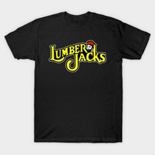 Muskegon Lumberjacks / Cleveland Lumberjacks IHL Hockey T-Shirt[L,Black]