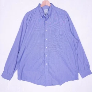 Vintage Brooks Brothers Makers Hemd 17 36 selten 90er Relaxed Fit Imported Cloth USA - Bild 1 von 9