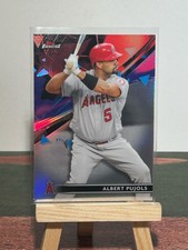 2021 Topps Finest #1 Albert Pujols Refractor Los Angeles Angels