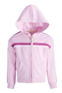 ID Ideology Colorblocked Hoodie Zip-Up Sweatshirt Girl's M (10/12) Pink Lavender - Picture 1 of 16