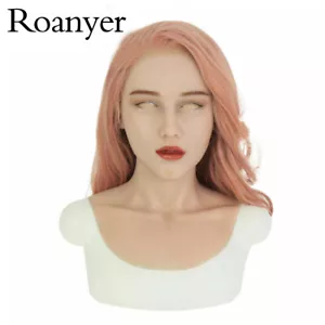 Roanyer Realista Silicona Auriculares Mujer Maquillaje Capucha Travesti Cosplay - Imagen 1 de 12
