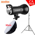 Godox SK400II 2.4G Monolight Studio Flash +95cm Bowens Softbox +2m Light Stand