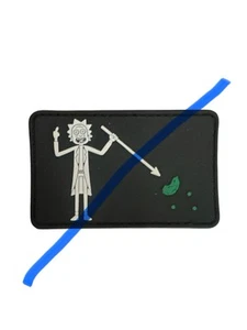 New Rick And Morty SEAL Team Authentic RARE PVC Patch - Picture 1 of 1