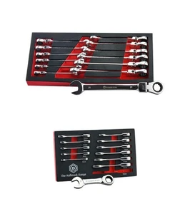 Flexi Ratchet Spanner Set + Stubby Ratchet Wrench Set - Britool Hallmark - Picture 1 of 3