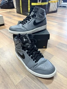 Size 9.5 - Air Jordan 1 Retro High Rare Air - Cool Grey Black USED - Picture 1 of 12