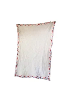 Baby Blanket Waffle Weave Balloon Satin Trim 31x46 Vintage *Read* - Picture 1 of 13