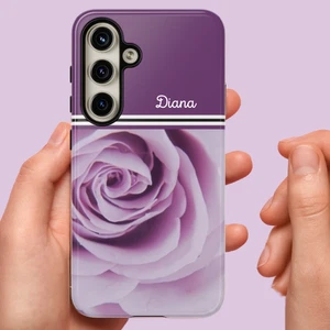 Funda de teléfono resistente SHSD Apple iPhone Samsung Galaxy Pixel, flor púrpura - Imagen 1 de 230