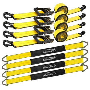 Auto Spanngurte für Anhänger 2 Zoll x10ft - J Haken mit Sicherheitsclips 10,00... - Bild 1 von 6