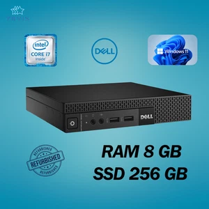 PC DESKTOP DELL 9020 MINI INTEL I7 RAM 8GB SSD 256GB WIN 11 PRO RICONDIZIONATO - Foto 1 di 6