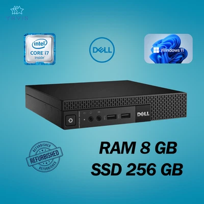 PC DESKTOP DELL 9020 MINI INTEL I7 RAM 8GB SSD 256GB WIN 11 PRO RICONDIZIONATO - Immagine 1 di 4