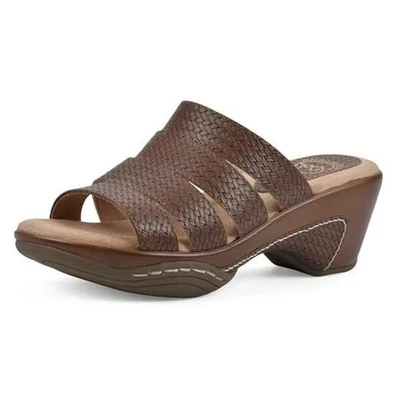 Sandalia zueco sin cordones White Mountain para mujer Valencia punta redonda marrón talla 9,5 nueva en caja Foto 1 de 4