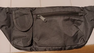 Riñonera Cintura Bolsa Cinturón Ajustable Pack Gris Ligero - Imagen 1 de 5