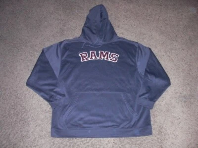 FORDHAM RAMS Cosido/Bordado Dodger Gris Sudadera con Capucha Hombre Grande Foto 1 de 4