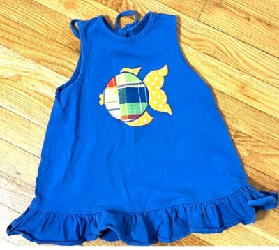 Kelly’s Kids Girls Size 5-6 Sleeveless Fish Tunic Top - Image 1 of 3