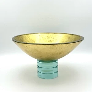 Salvatore Polizzi signiertes Kunstglas zeitgenössische Fußglasschale - Bild 1 von 6