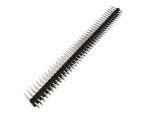 3x40 pin 2,54 mm testata maschio dritta tripla fila - nero - confezione da 5 - Foto 1 di 1