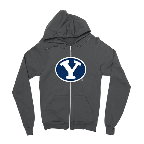 Venley Official NCAA BYU Cougars Men's / Women's Boyfriend Zip Hoodie Cover