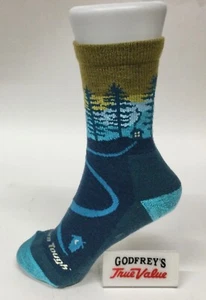 DARN TOUGH 5013 DArk Teal Women's Northwoods Micro Crew Midweight Hiking Sock - Picture 1 of 8