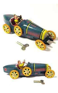 Wind up Tin Litho Bugatti T35 Racer new in Box - Picture 1 of 2