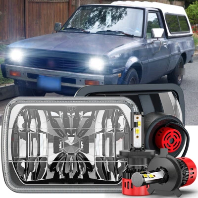 Par de faros LED de haz alto bajo de 5x7 7x6 pulgadas para Nissan Mitsubishi Mighty Max Foto 1 de 4