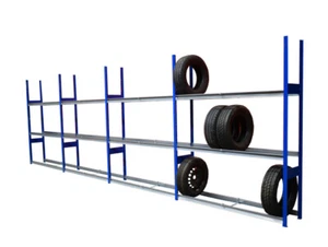 Garagenregal Großfachregal Felgenregal Reifenregal Länge 7.050 mm Tiefe 405 mm - Bild 1 von 7