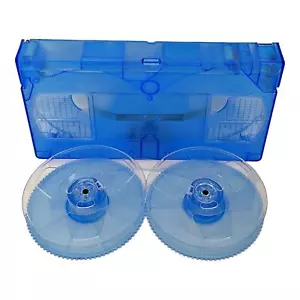 VHS is LIFE Blue Transparent Color VHS Shell w/ Matching Spools - NO TAPE - Picture 1 of 2