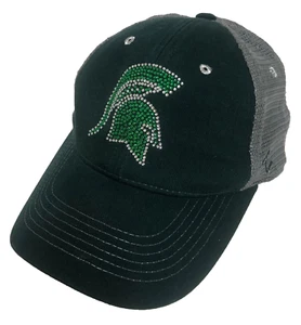 Michigan State Spartans Hat Cap Womens Glitter Logo Trucker Mesh Snapback Zephyr - Picture 1 of 10