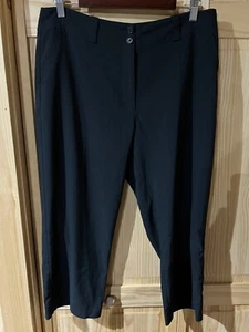 NIKE Golf Fit Dry Women’s Pants Cropped Size 12 Black EUC - Picture 1 of 13