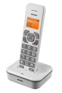 Brondi Bravo Star Telefono Cordless Grandi Tasti Vivavoce Display LCD Volume - Photo 1/2