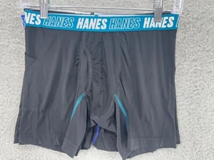 Hanes Moves Boys Anti Chafe Boxer Brief Underwear 6-Pack With Pocket Kid Size XL - Picture 1 of 6