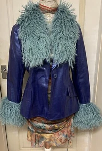 🔥 VINTAGE Bay Trading AFGHAN Jacket Festival Penny Lane Hippy Boho Y2K 🌞 - Picture 1 of 7