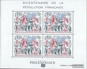 sellos Französ. áreas Antártida 1989 Mi Bloque 1 nuevo con goma original 1989 fr - Imagen 1 de 1