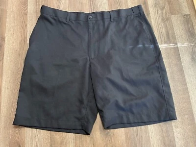 Pantalones Cortos PGA Tour, Para Hombre Talla 40, Negros, Bolsillos, Pantalones Cortos de Vestir, Frente Plano Golf Foto 1 de 4