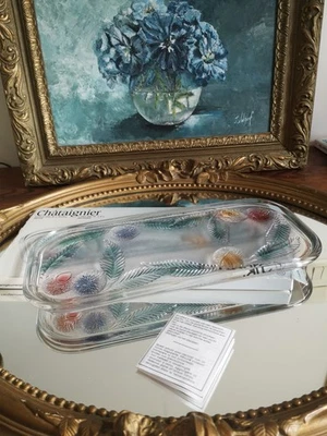 Plat À Cake Luminarc😍 Décor Châtaigner Avec Sa Boîte /Très Beau - Photo 1/4