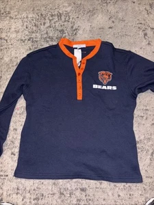 Chicago Bears Thermal Long Sleeve Shirt By Erin Andrews Women’s Small New - Picture 1 of 6