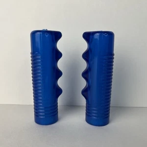 VINTAGE BLUE TRICYCLE GRIPS 5/8" ID. 3-3/8" LONG FITS ELGIN AMF HUFFY COLSON NOS - Picture 1 of 8