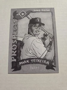 2025 Topps Shoebox Treasures Mark Teixeira Negative Parallel /75 - Picture 1 of 2