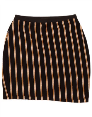 Falda lápiz grande ZARA para mujer W30 negra a rayas DB10 Foto 1 de 3