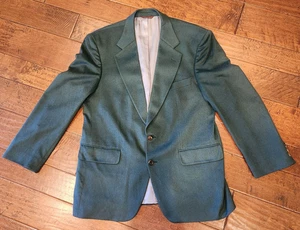 Joe Frank Oklahoma City Herren Anzug Sakko 48R Hunter Green gefilzte Wollmischung - Bild 1 von 15